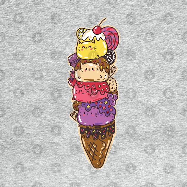 Ice cream cats by Norse Dog Studio